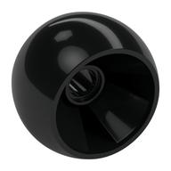 Деталь LEGO Wheel Smooth 24 x 14mm with Pin Hole, Черный