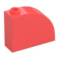 Деталь LEGO Кирпичик 1 x 3 x 2, с изогнутым верхом, Коралловый