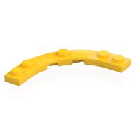 Деталь LEGO Plate Round Corner 5 x 5 with 4 x 4 Round Cutout, Желтый