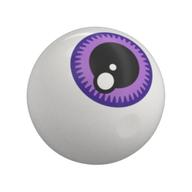Деталь LEGO Technic Ball Joint with Dark Purple/Lavender Eye, Black Pupil Print, Белый