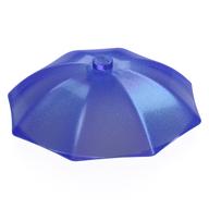 Деталь LEGO Minifig Umbrella Top with No Bottom Flaps, 6 x 6 with Top Stud, Прозрачный фиолетовый опаловый