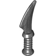 Деталь LEGO Weapon, Knife, Жемчужный титановый