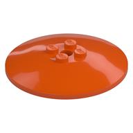 Деталь LEGO Dish 6 x 6 Inverted (Radar) [Solid Studs], Красно-оранжевый