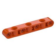 Деталь LEGO Technic Beam 1 x 7 Thick with Alternating Holes, Красно-оранжевый