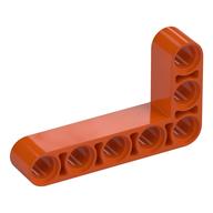 Деталь LEGO Балка Technic Г-образная толстая 3 x 5, Красно-оранжевый