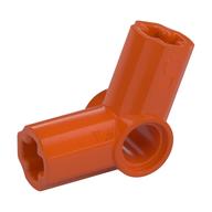 Деталь LEGO Technic Axle and Pin Connector Angled #5 - 112.5°, Красно-оранжевый