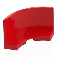 Деталь LEGO Panel 3 x 3 x 2 Quarter Round, Красный