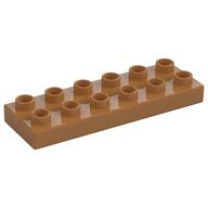 Деталь LEGO Пластина Duplo 2 x 6, Средне-темный телесный