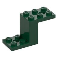 Деталь LEGO Кронштейн 5 x 2 x 2 1/3, с внутренним держателем штырька, Темно-зеленый
