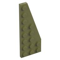 Деталь LEGO Пластина-клин правая 8 x 3, Оливковый