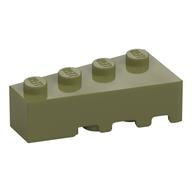 Деталь LEGO Клин левый 4 x 2, Оливковый
