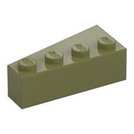 Деталь LEGO Клин правый 4 x 2, Оливковый