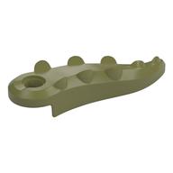 Деталь LEGO Alligator / Crocodile Tail with Hole, Оливковый