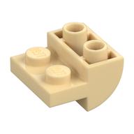 Деталь LEGO Скос изогнутый перевёрнутый 2 x 2, Песочный