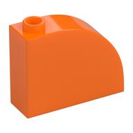 Деталь LEGO Кирпичик 1 x 3 x 2, с изогнутым верхом, Оранжевый