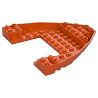Деталь LEGO Boat Bow Brick 10 x 12 x 1 Open, Красно-оранжевый