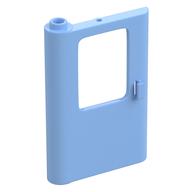 Деталь LEGO Door 1 x 4 x 5 Train Right - Thin Support Bottom, Ярко-светло-голубой