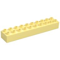 Деталь LEGO Кирпичик Duplo 2 x 10, Ярко-светло-желтый