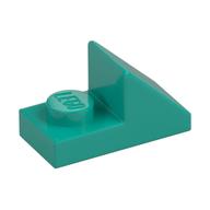 Деталь LEGO Скос 45° 2 x 1, с вырезом 2/3, Темно-бирюзовый