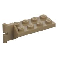 Деталь LEGO Hinge Plate 2 x 4 with Articulated Joint - Male, Темно-песочный