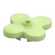 Деталь LEGO DESIGN PLATE 4X4X2/3, NO. 1, Желто-зеленый