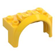 Деталь LEGO Wheel Arch, Mudguard 4 x 2 x 2, Желтый