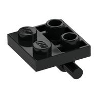 Деталь LEGO Plate Special 2 x 2 with Horizontal T-Bar Underneath, Черный