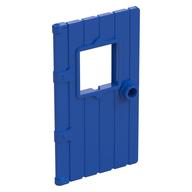 Деталь LEGO Door 1 x 4 x 6 with Window, Wood Structure, Голубой