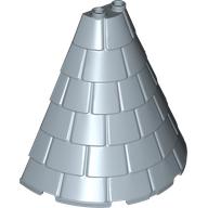 Деталь LEGO Tower Roof 4 x 8 x 6 Half Cone Shaped with Roof Tiles, Песочно-синий