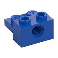 Деталь LEGO Technic Brick Special 1 x 2 with Pin Hole and 1 x 2 Plate, Голубой