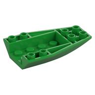 Деталь LEGO Клин перевёрнутый изогнутый 6 x 4, Ярко-зеленый