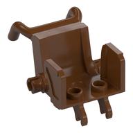 Деталь LEGO Equipment Medical Wheelchair with Pins for Wheels [Minifig], Красно-коричневый