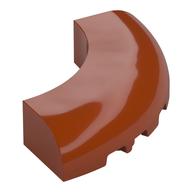 Деталь LEGO 1/4 ARCH BRICK 5X5 W/CUT OUT, Темно-оранжевый