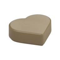 Деталь LEGO Tile 1 x 1 Special Heart, Темно-песочный