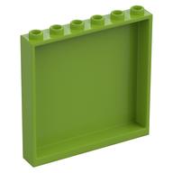 Деталь LEGO Панель 1 x 6 x 5, Лайм