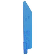 Деталь LEGO Weapon Sword, Blade with Bar, Single Edge, Прозрачный темно-синий опаловый