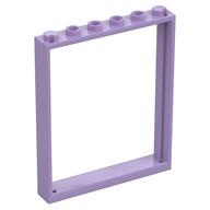 Деталь LEGO Дверная коробка 1 x 6 x 6, Лавандовый
