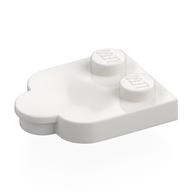 Деталь LEGO Plate Special 2 x 3 with Cloud Edge, Белый