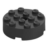 Деталь LEGO Кирпичик круглый 4 x 4, Жемчужный титановый