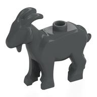 Деталь LEGO Animal, Goat [PLAIN], Темный сине-серый