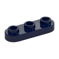 Деталь LEGO Пластина специальная скруглённая 1 x 3, с 3 открытыми штырьками, Темно-синий