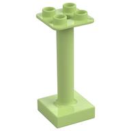 Деталь LEGO Duplo Furniture Umbrella Stand with Square Base (fits 92002), Желто-зеленый