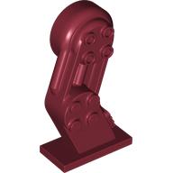 Набор LEGO Mech Leg, Left, with Black Pin, Темно-красный