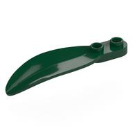 Деталь LEGO Plant, Leaf 2 x 6 x 1 with 2 Studs, Темно-зеленый