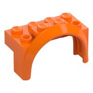 Деталь LEGO Wheel Arch, Mudguard 4 x 2 x 2, Оранжевый