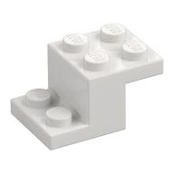 Деталь LEGO Кронштейн 3 x 2 x 1 1/3, с нижним держателем штырька, Белый