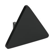 Деталь LEGO Road Sign Clip-on 2.2 x 2.667 Triangular with Open O Clip, Черный