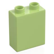 Деталь LEGO Кирпичик 1 x 2 x 2, Желто-зеленый