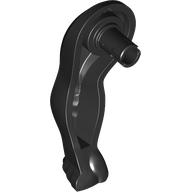 Деталь LEGO Animal Body Part, Gorilla, Arm Straight with Pin, Черный