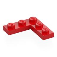 Деталь LEGO Пластина угловая 3 x 3, Красный